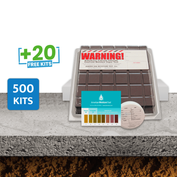 500 Calcium Chloride (CC) Moisture Test Kits + FREE Equipment