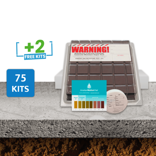 75 (+2 Free) Calcium Chloride (CC) Moisture Test Kits